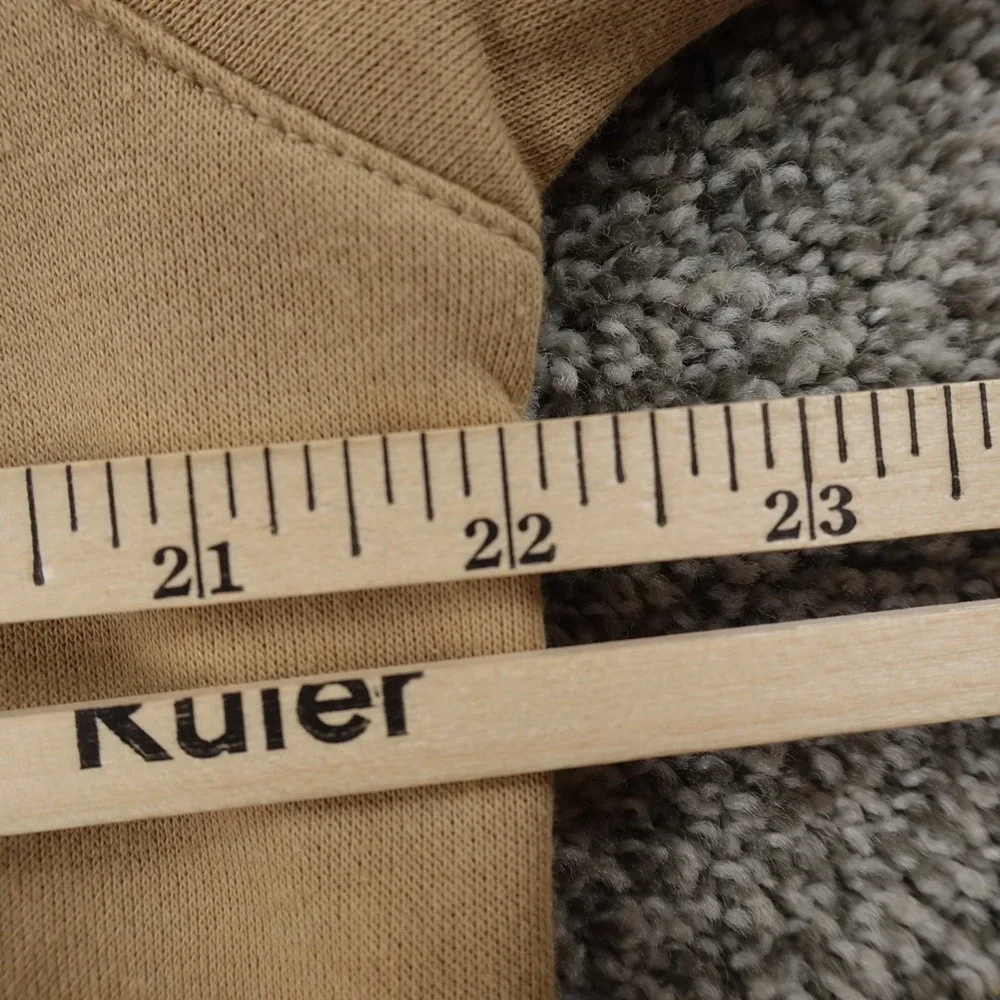 NEW True Religion Hoodie Mens L‎ Beige Buddha Full Zip Sweatshirt Sweater Jacket